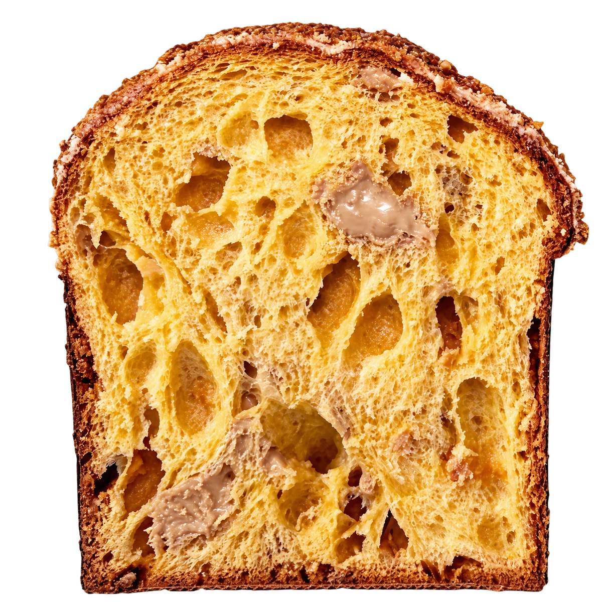 Panettone Happy Hippo artesano — corte interior